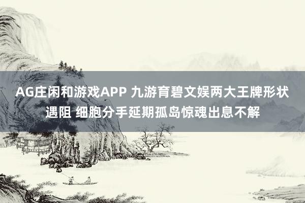 AG庄闲和游戏APP 九游育碧文娱两大王牌形状遇阻 细胞分手延期孤岛惊魂出息不解