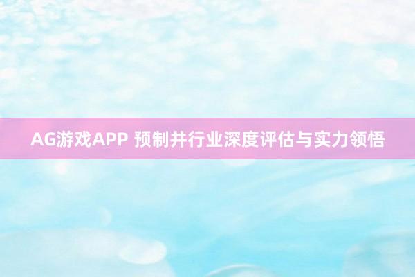 AG游戏APP 预制井行业深度评估与实力领悟