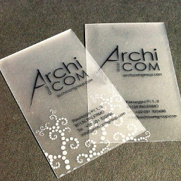 PVC商务名片 专业印务赋予商务新形象